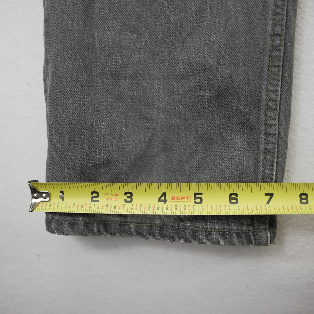 Levis 501 VTG 1993 Original Grey‎ Denim Jeans Mens 32x34 Straight Leg Button Fly - Picture 3 of 15